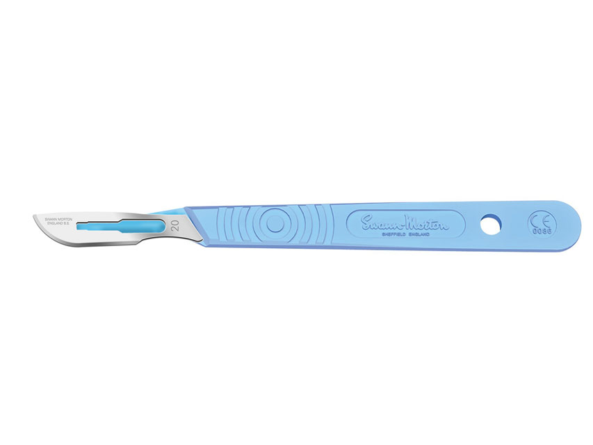 BISTURI SWANN-MORTON LAMA INOX N.20 STERILE CF 10 PZ