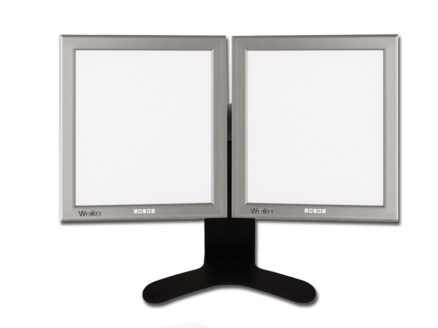 NEGATIVOSCOPIO ULTRAPIATTO DA TAVOLO LED DOPPIO WEIKO cm. 42x72 