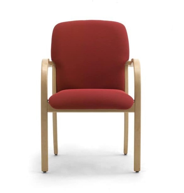 POLTRONCINA KALI CON SCHIENALE IN SIMILPELLE MARRONE