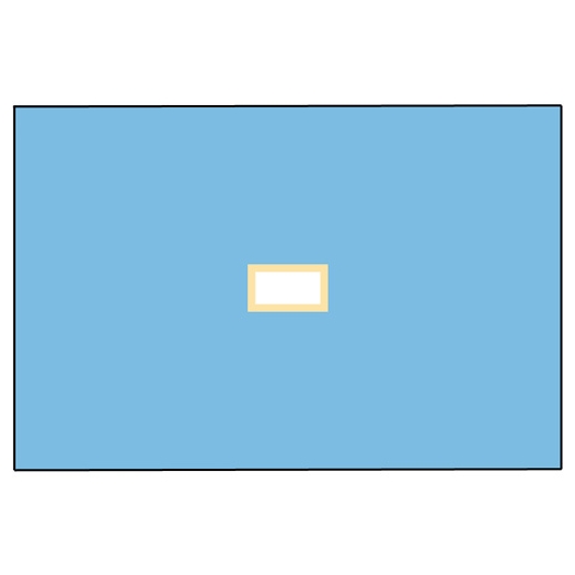 TELO CHIRURGICO 100x150 cm con foro 9x18 cm Cf  25 Pz