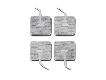 ELETTRODI PREGELLATI 40x40 mm CON CAVO Conf. 4 pz
